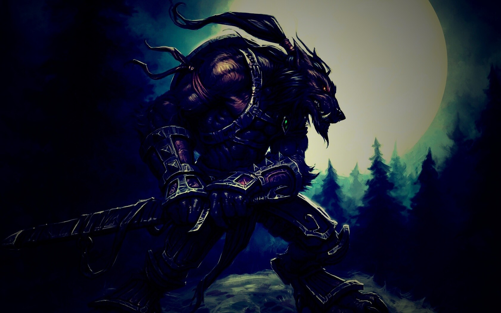 Волк оборотень обои