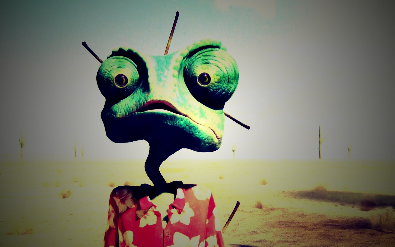 Ранго в колючках от кактуса обои