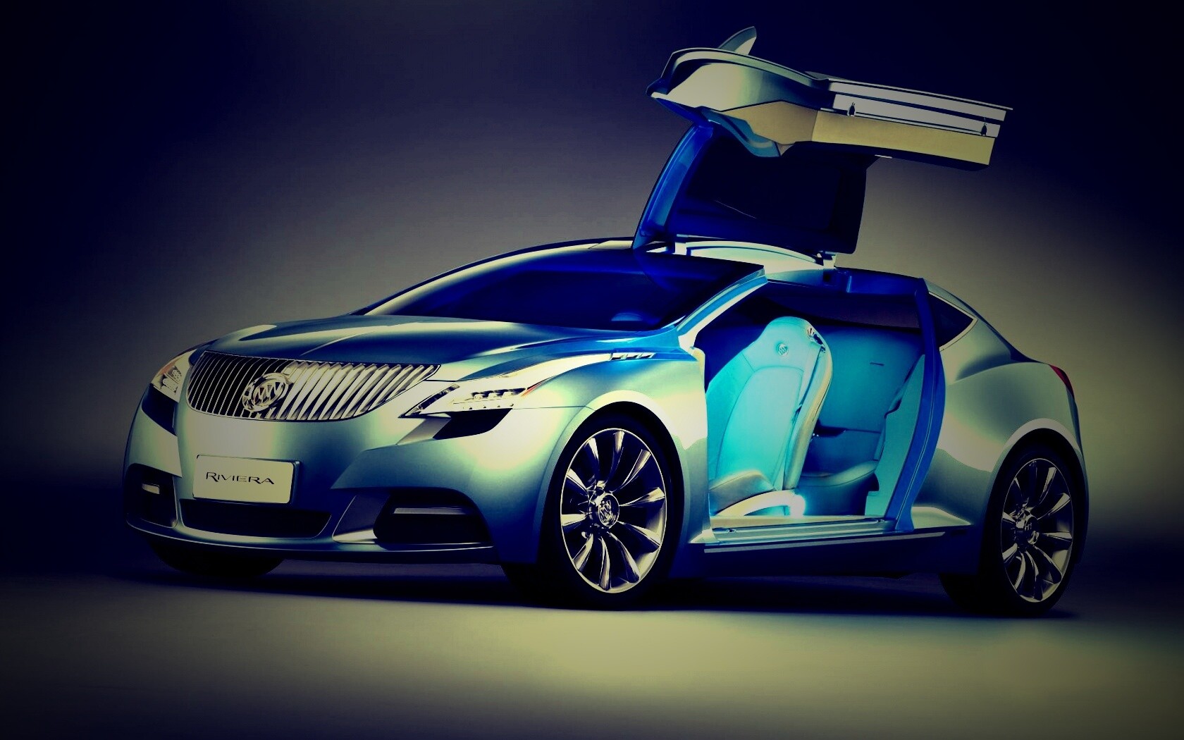 Buick Riviera с распахнутой дверцей обои