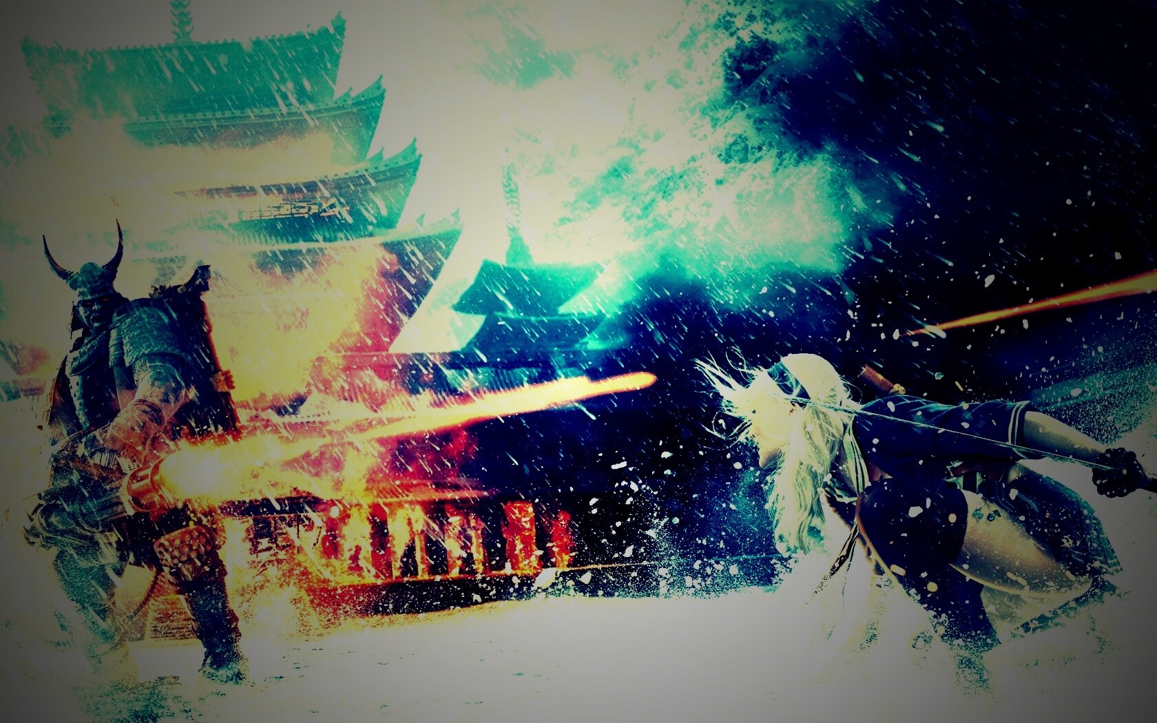 Куколка против самурая обои