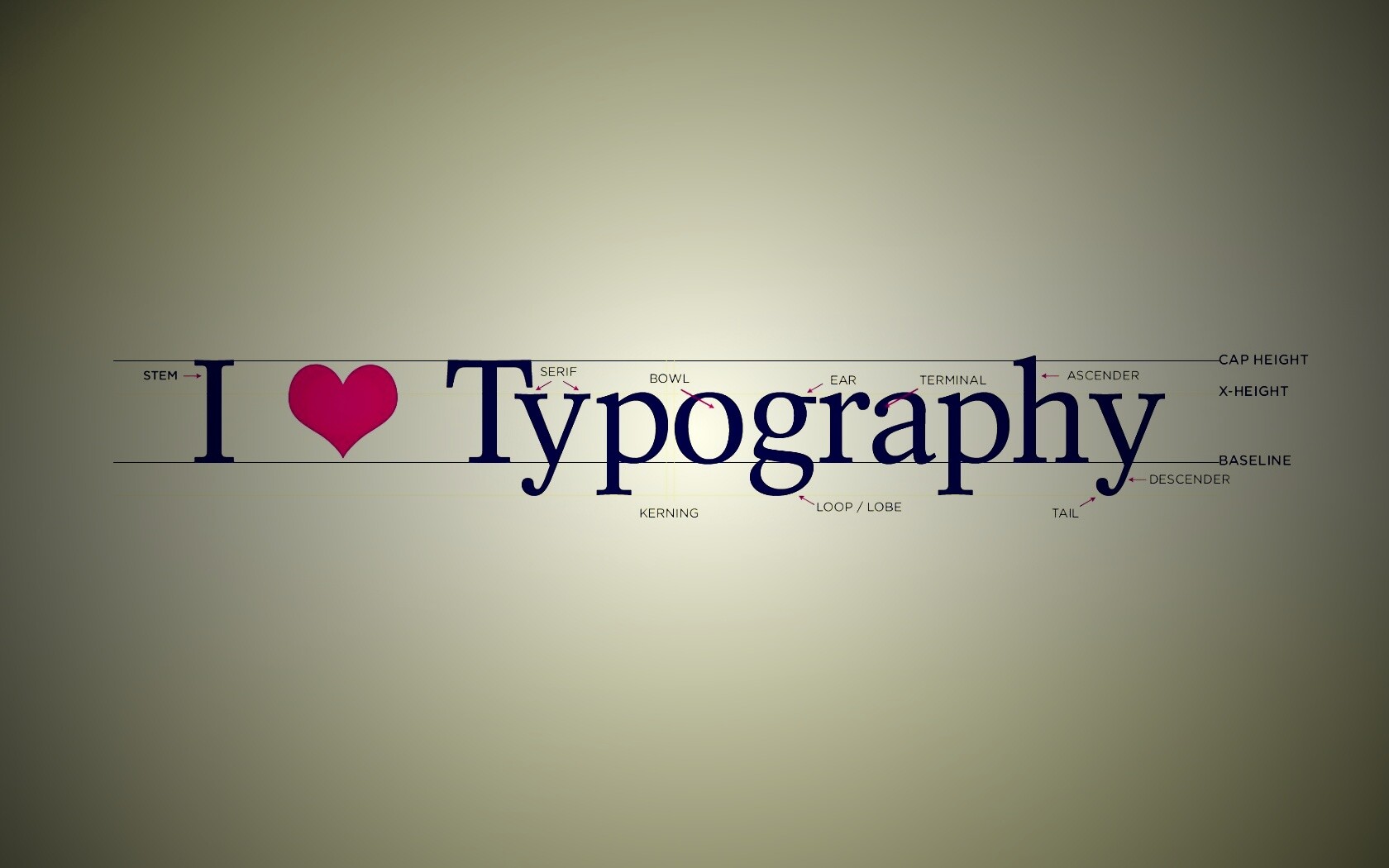I love typography обои