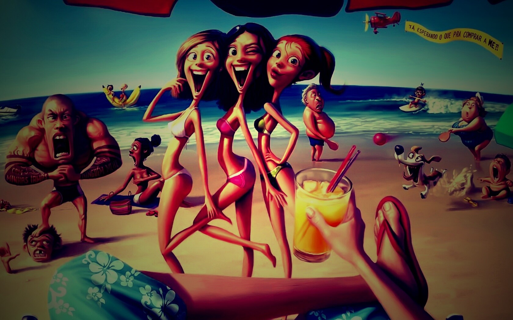 На пляжу ляжу) обои