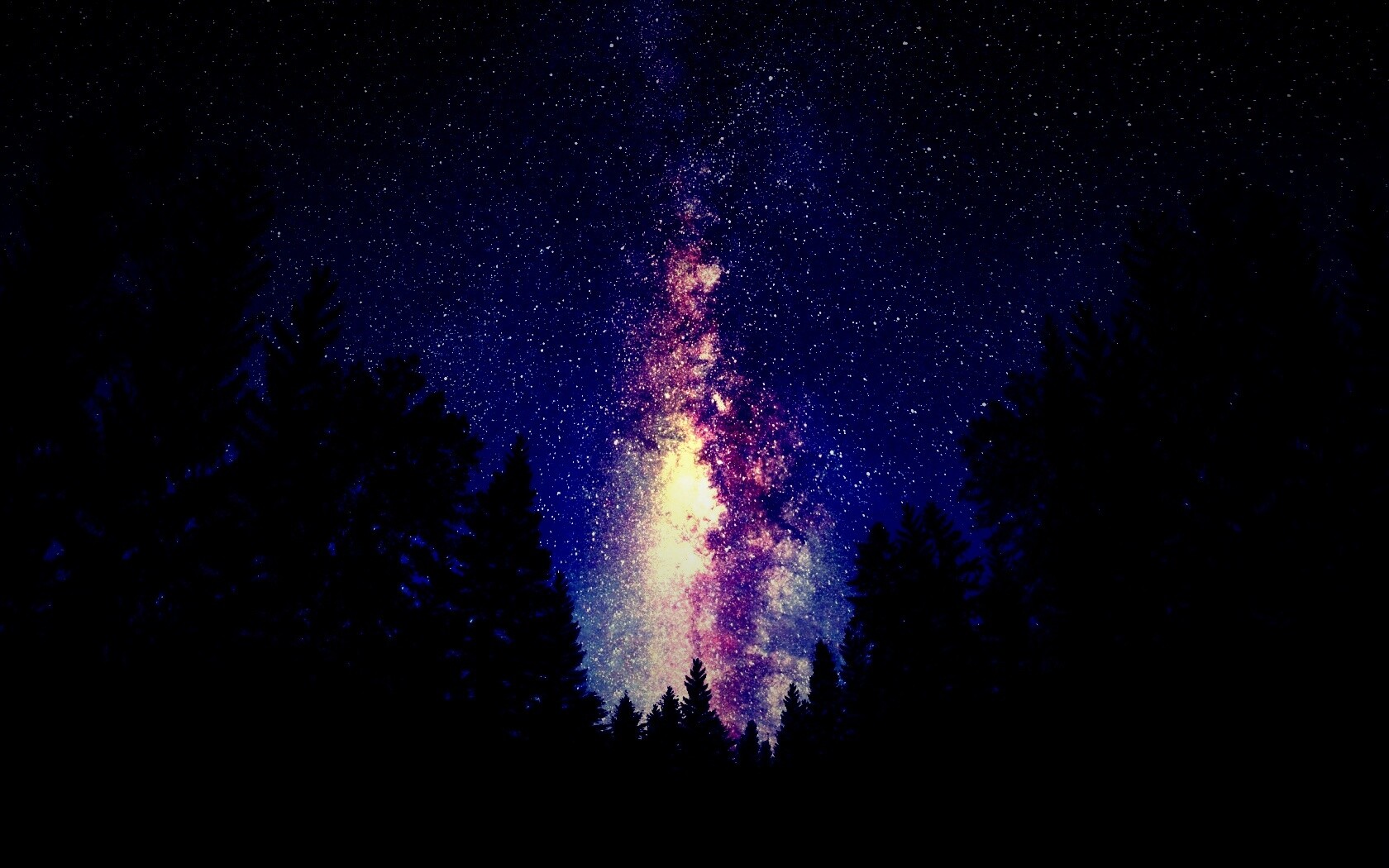 Лесной пейзаж обои