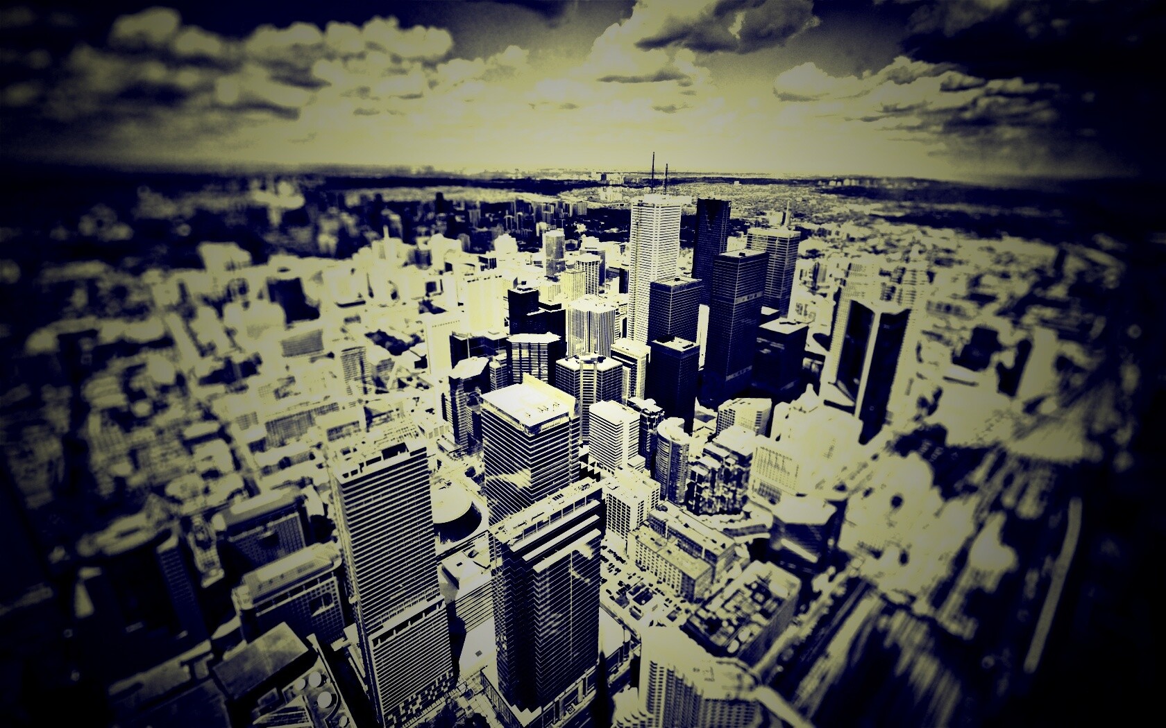 ЧБ фото города обои