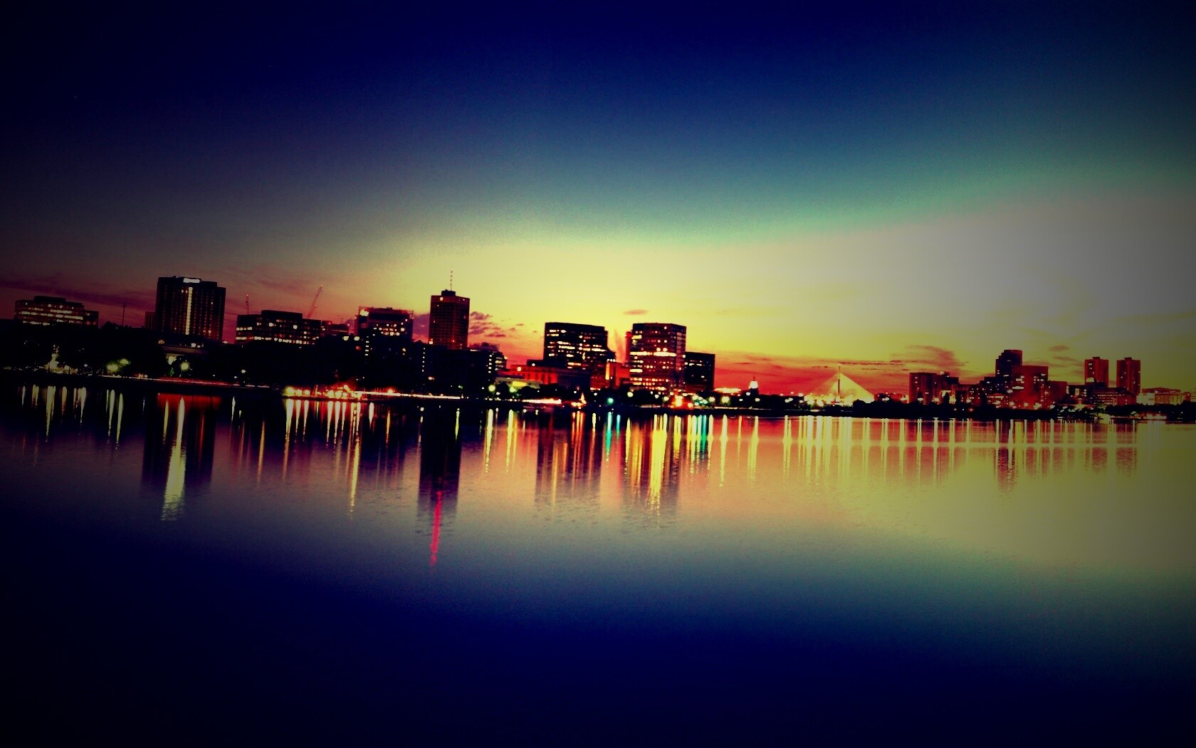 Панорама Бостона обои