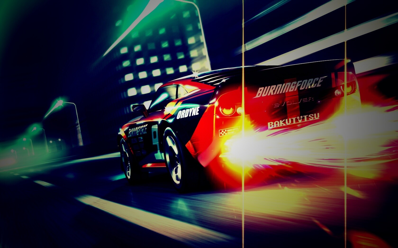 Ночное нитро обои