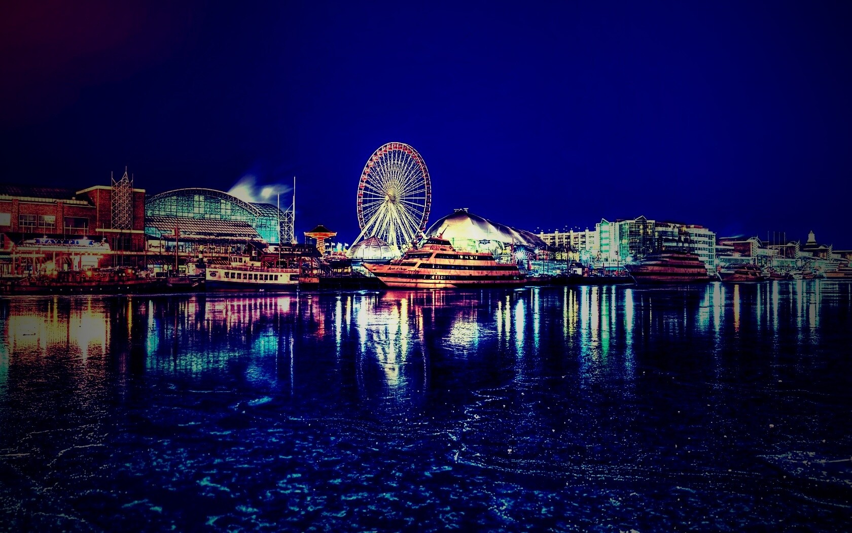 Причал для яхт обои