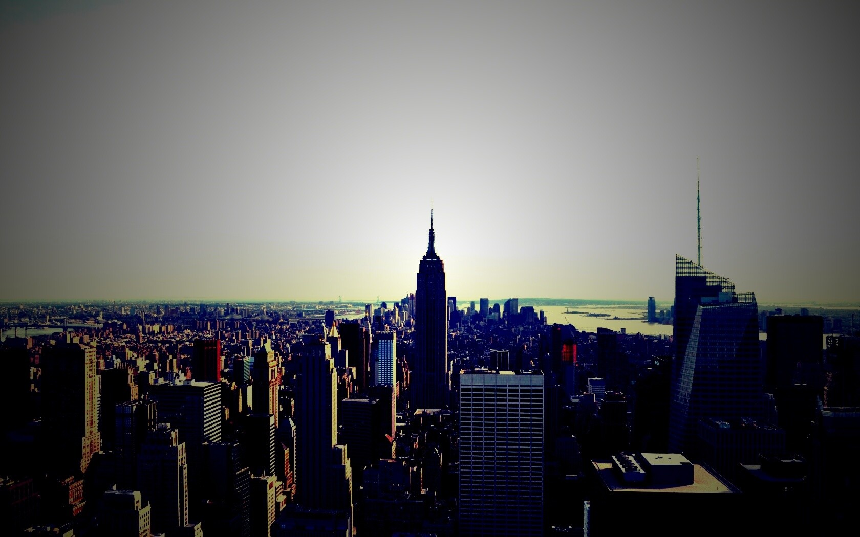 Вид на Нью-Йорк обои