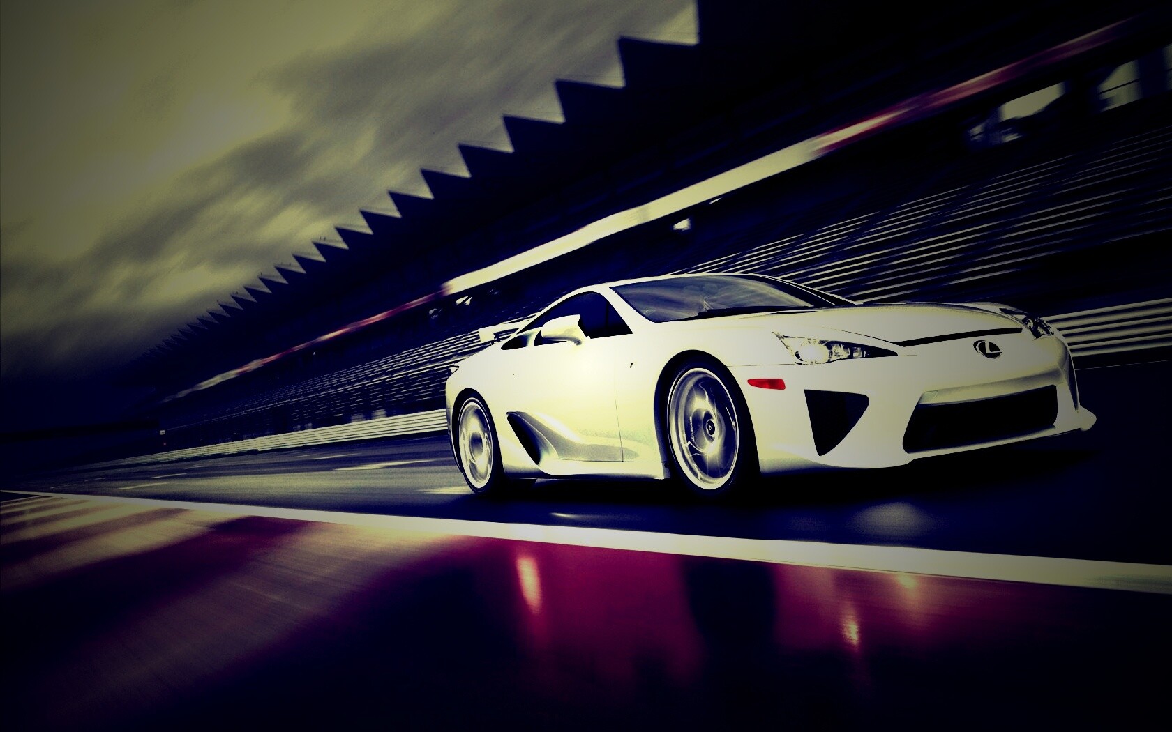 Lexus LFA на тарссу обои