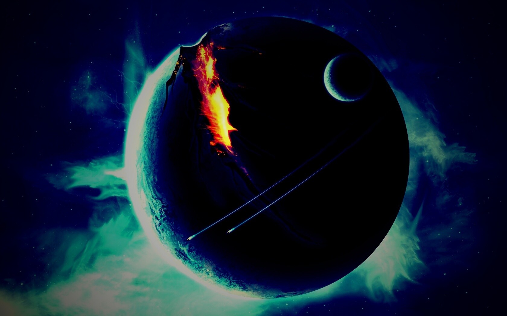 Эвакуация с гибнущей планеты обои