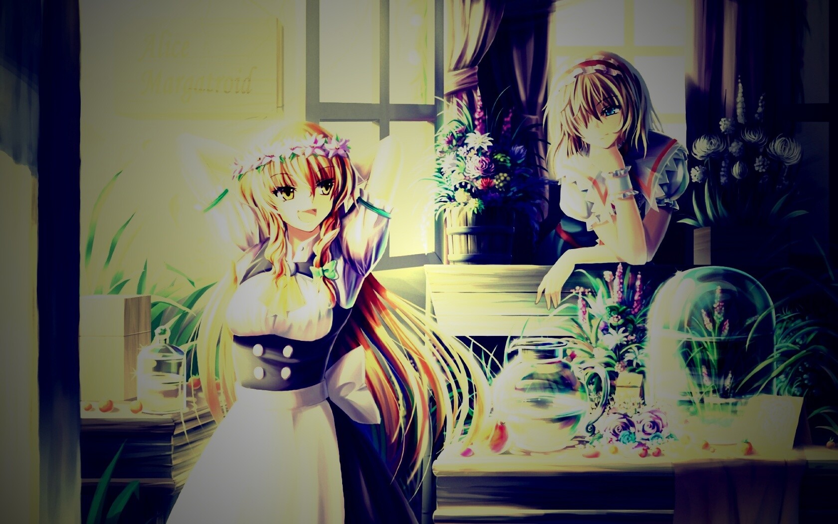 Анимешное утро обои