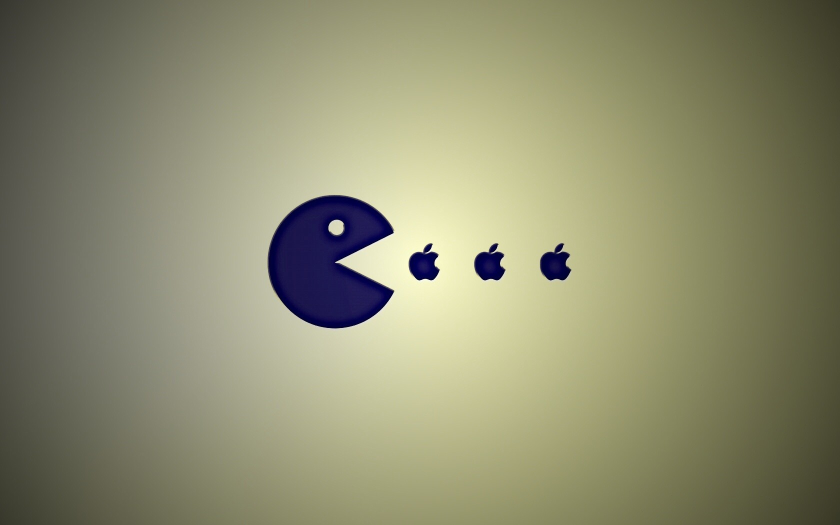 Пэкмен против Apple обои