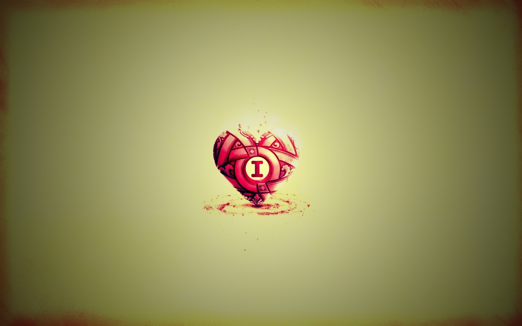 Креативное минималистичное сердце обои