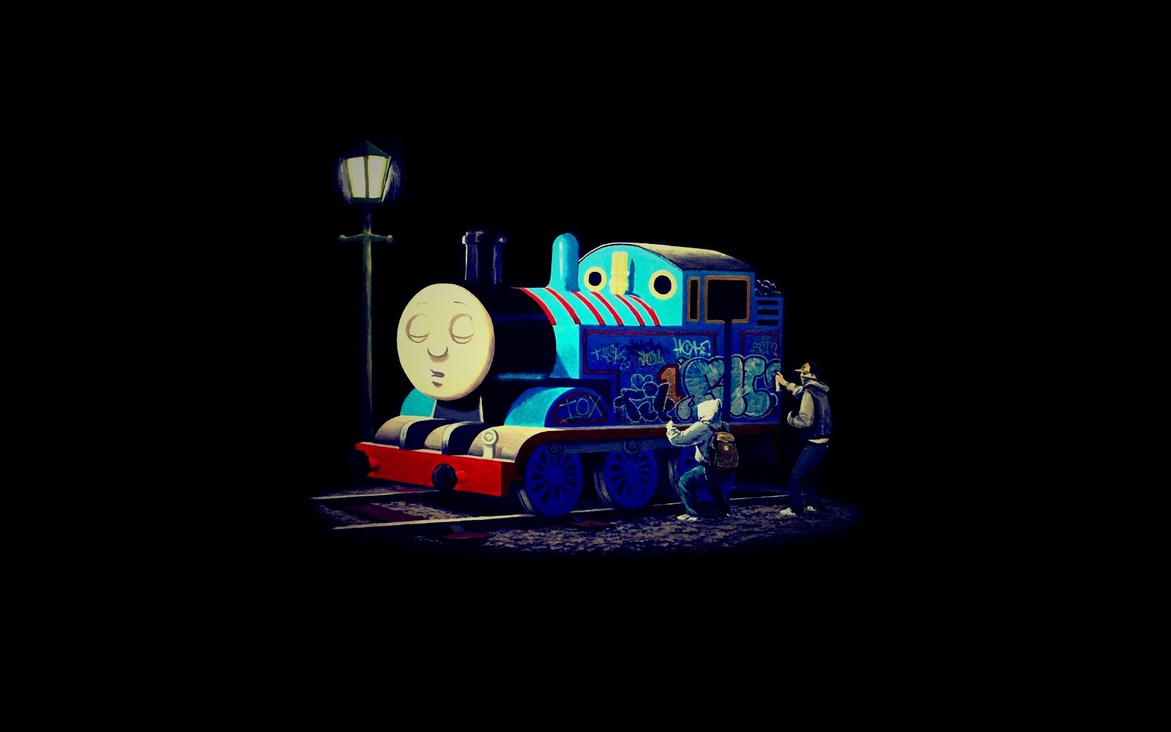 Паровозик для граффити обои