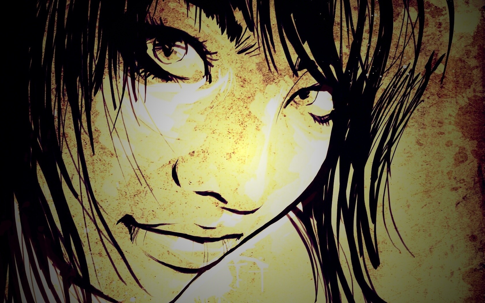 Оригинальный портрет азиатской девушки обои