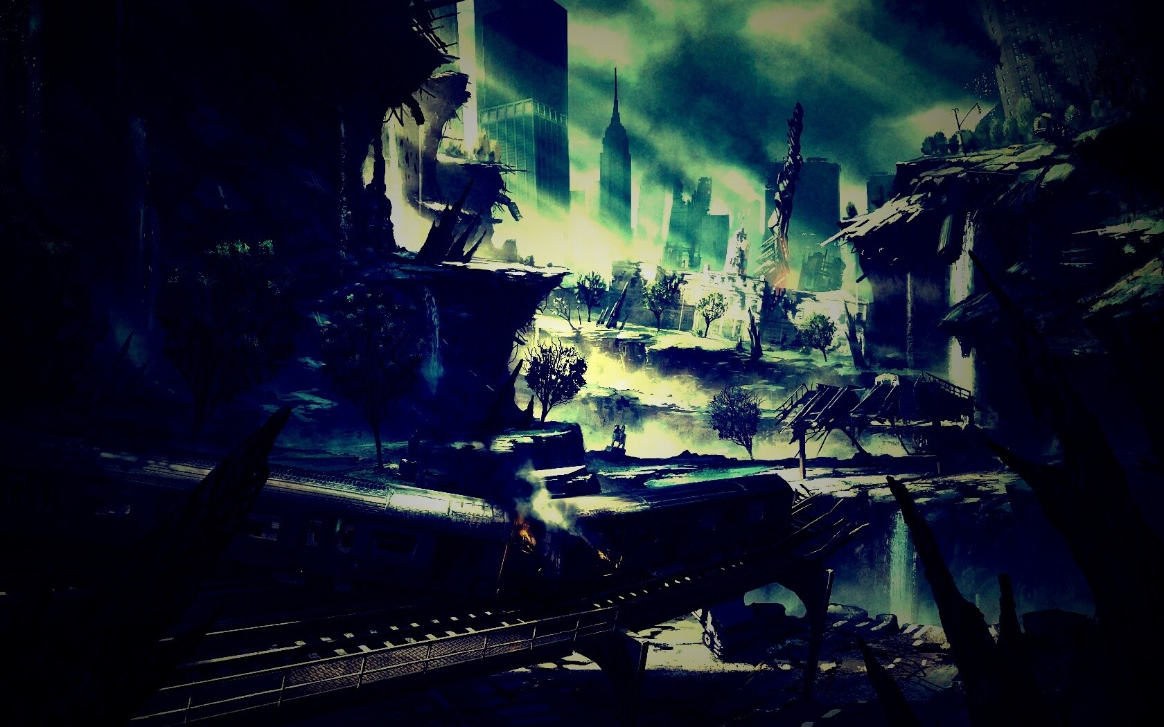 Развалины Нью-Йорка обои