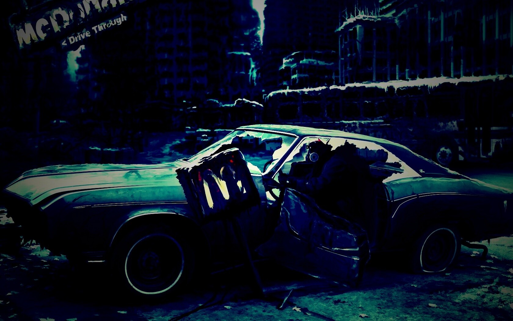 Картина запустения обои