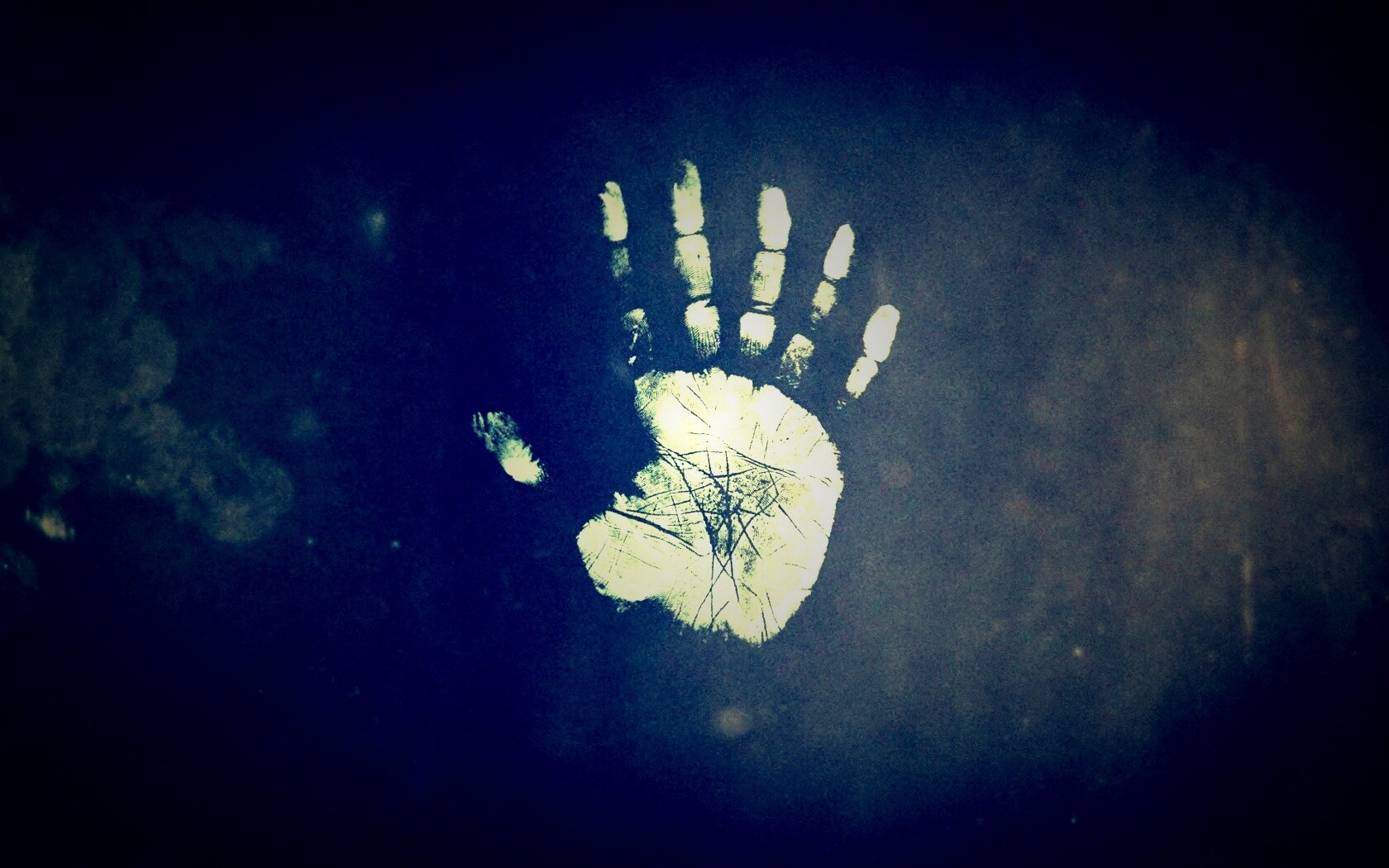 Необычный отпечаток руки обои