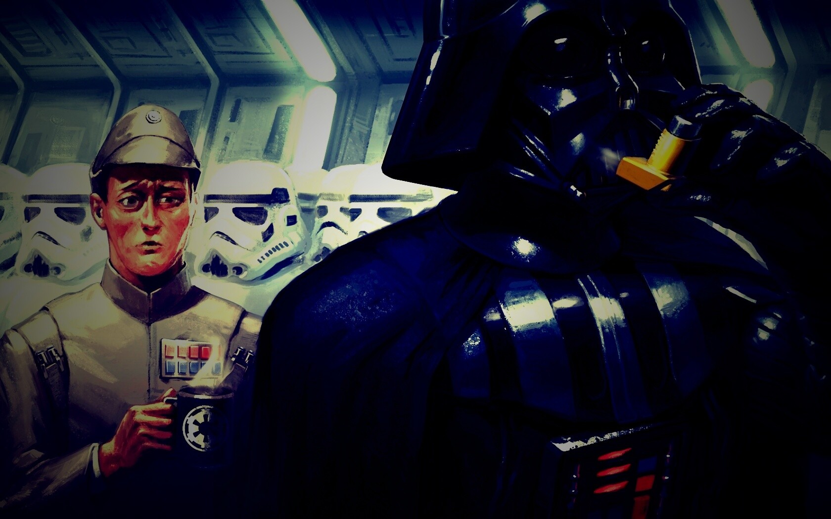 Дарт Вейдер с ингалятором обои