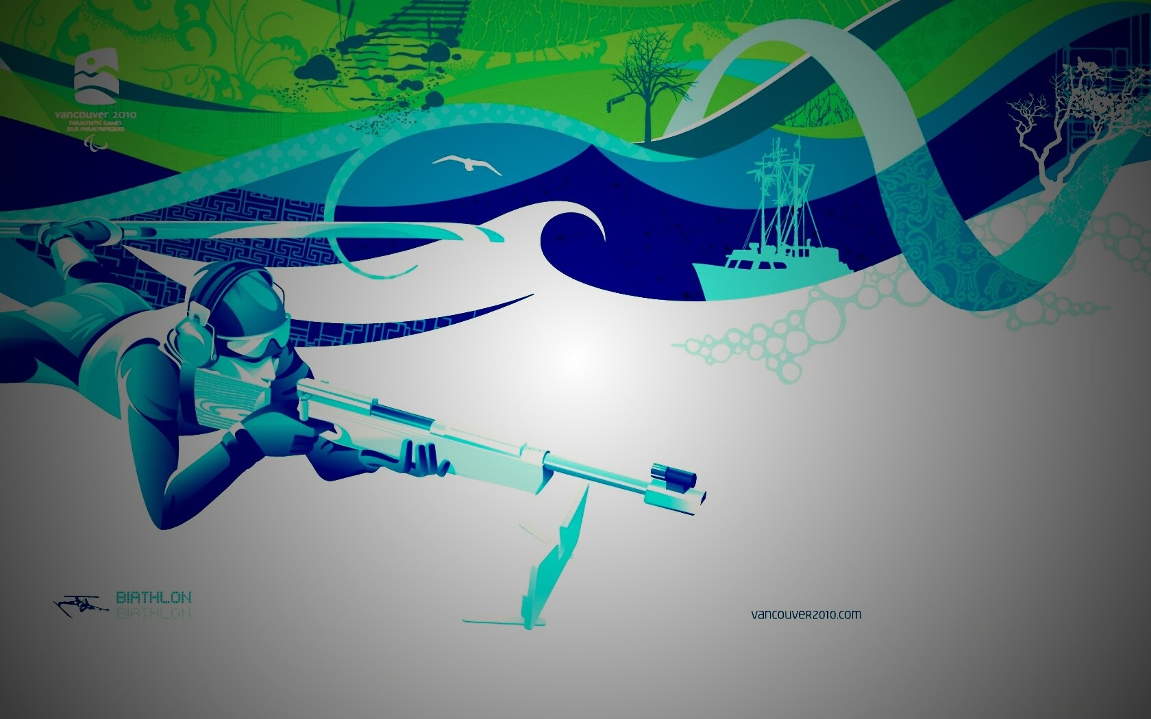Олимпиада в Ванкувере 2010: Биатлон обои