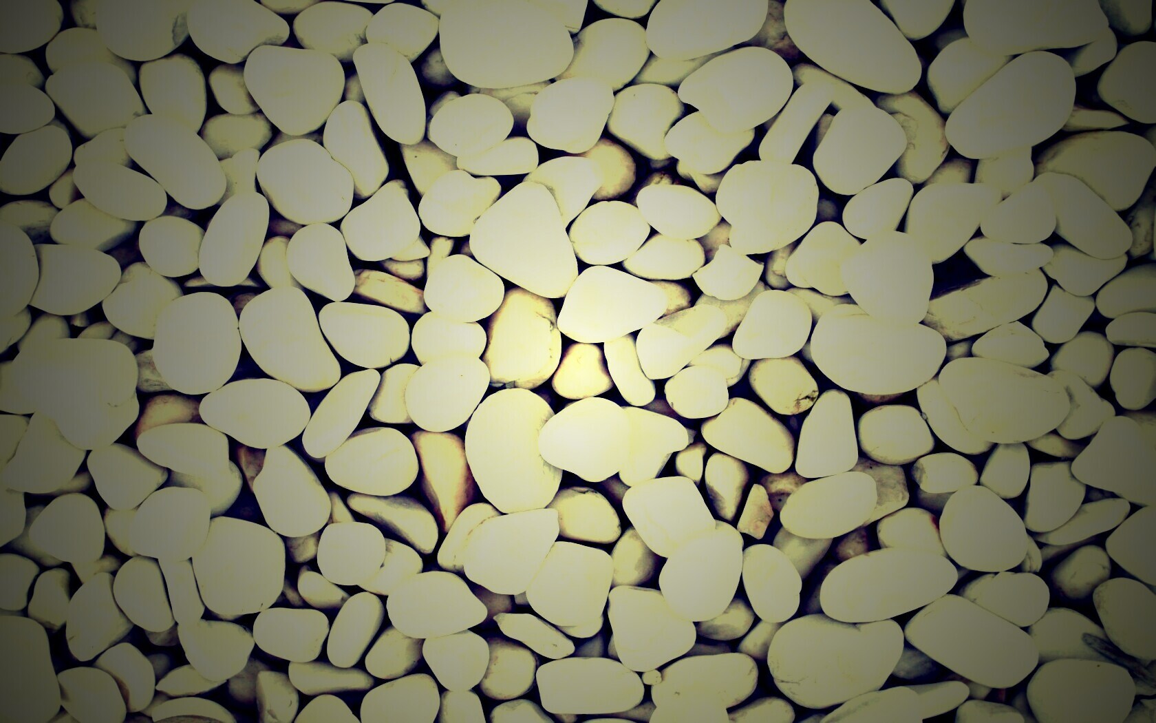 Крупная белая галька обои