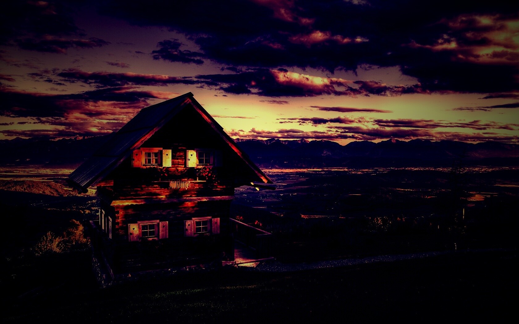 Старенький дом в Австрии обои