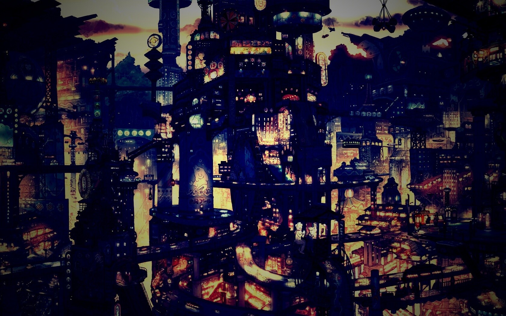 Город будущего обои