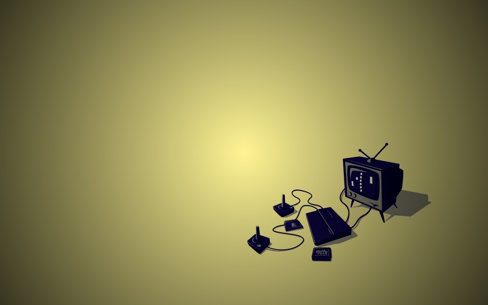 Приставка и телевизор обои