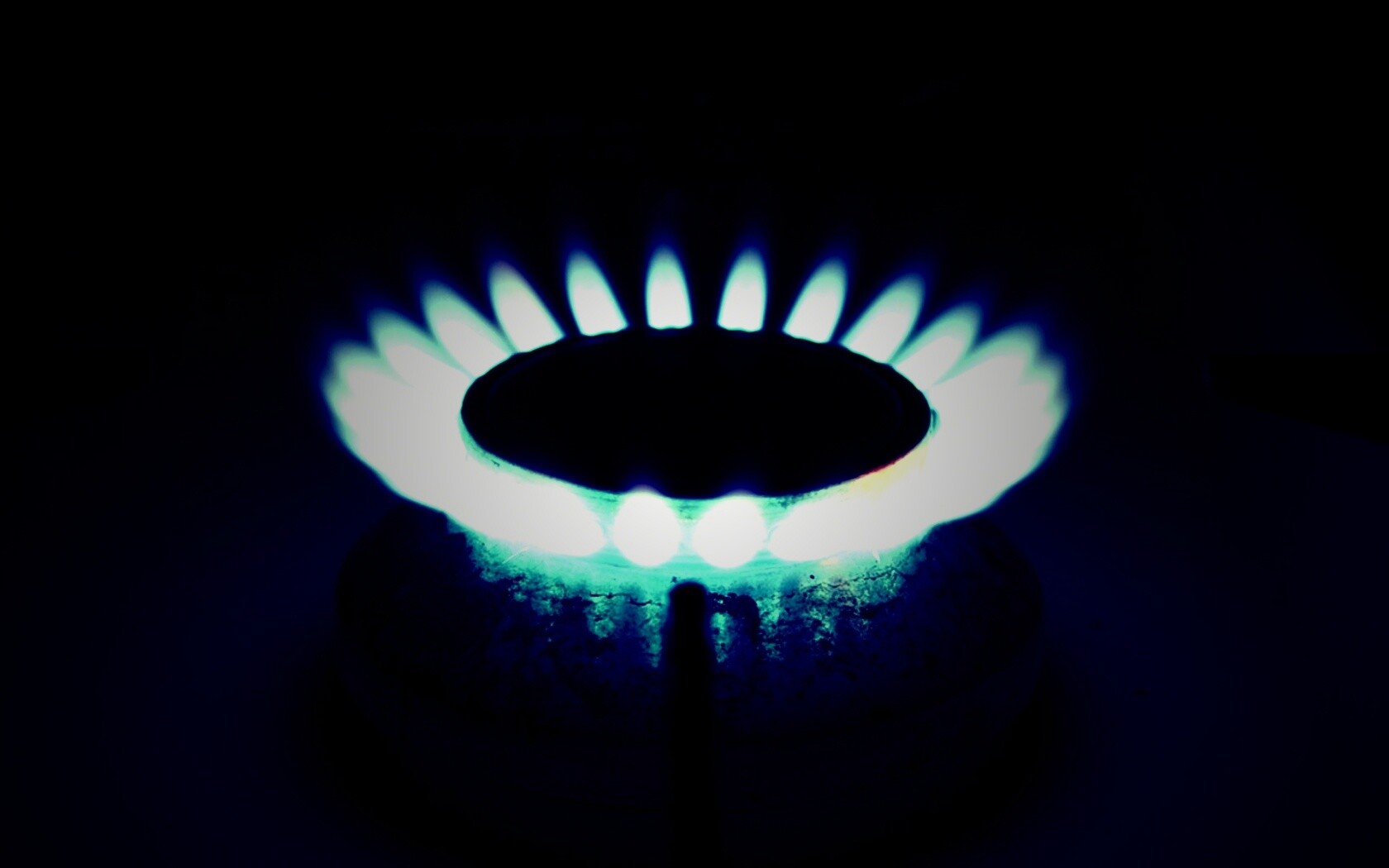 Огонь газовой конфорки обои