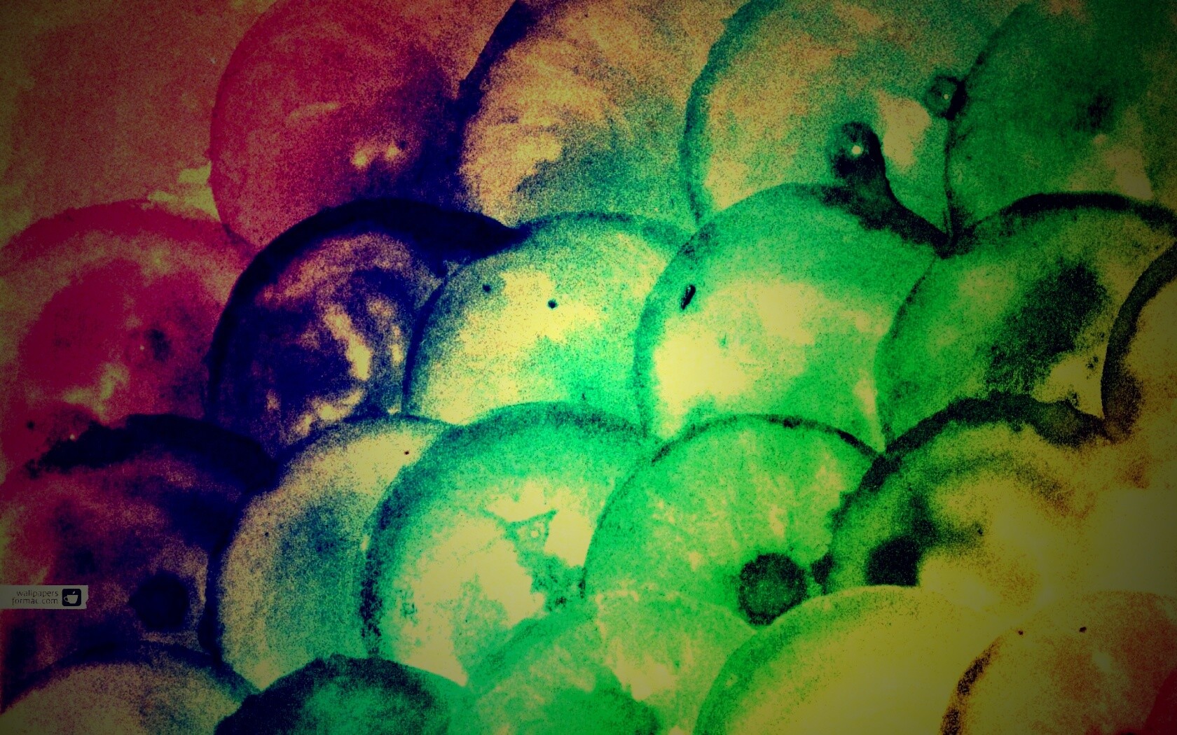 Радужные круги обои