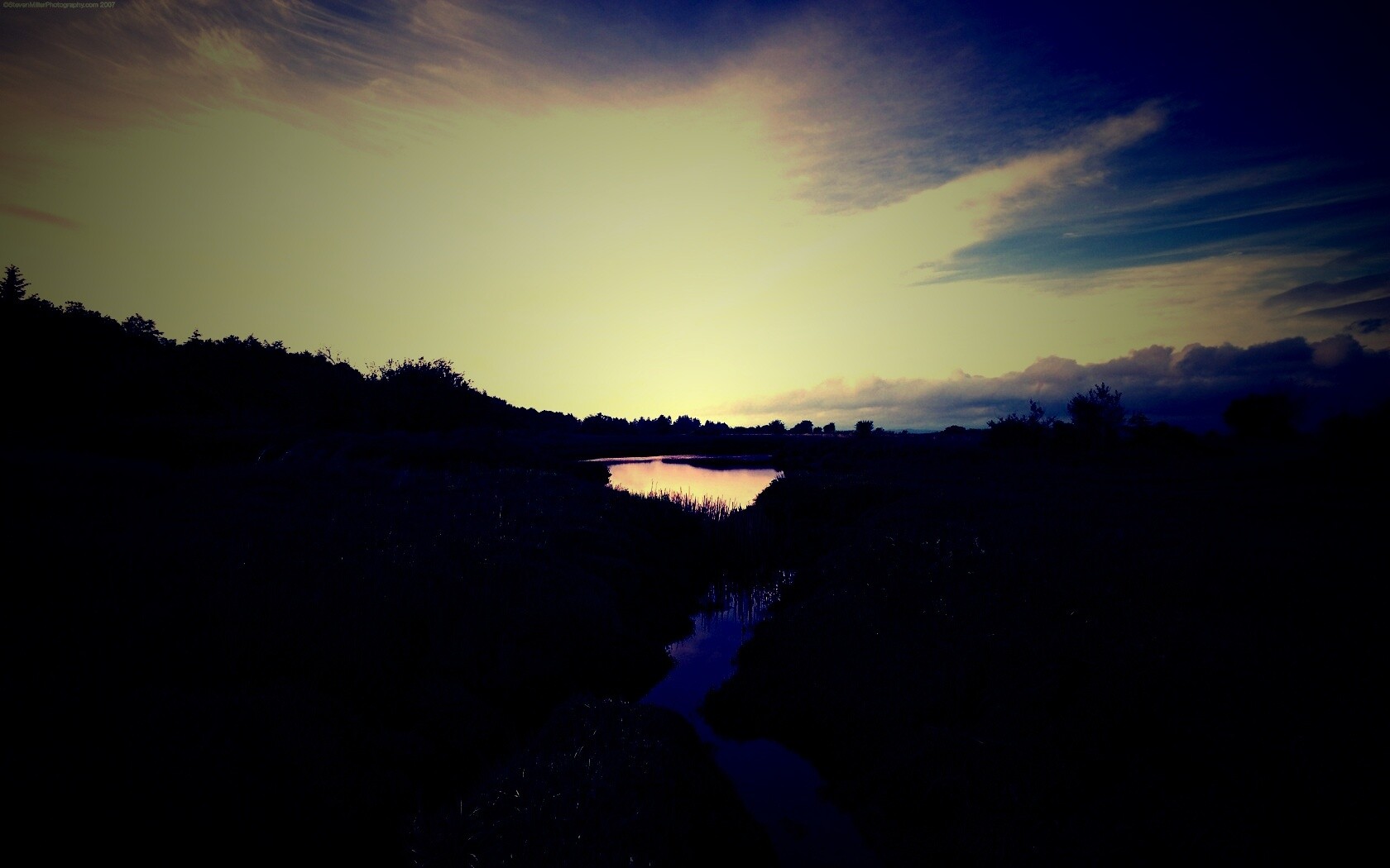 Канава и пруд обои