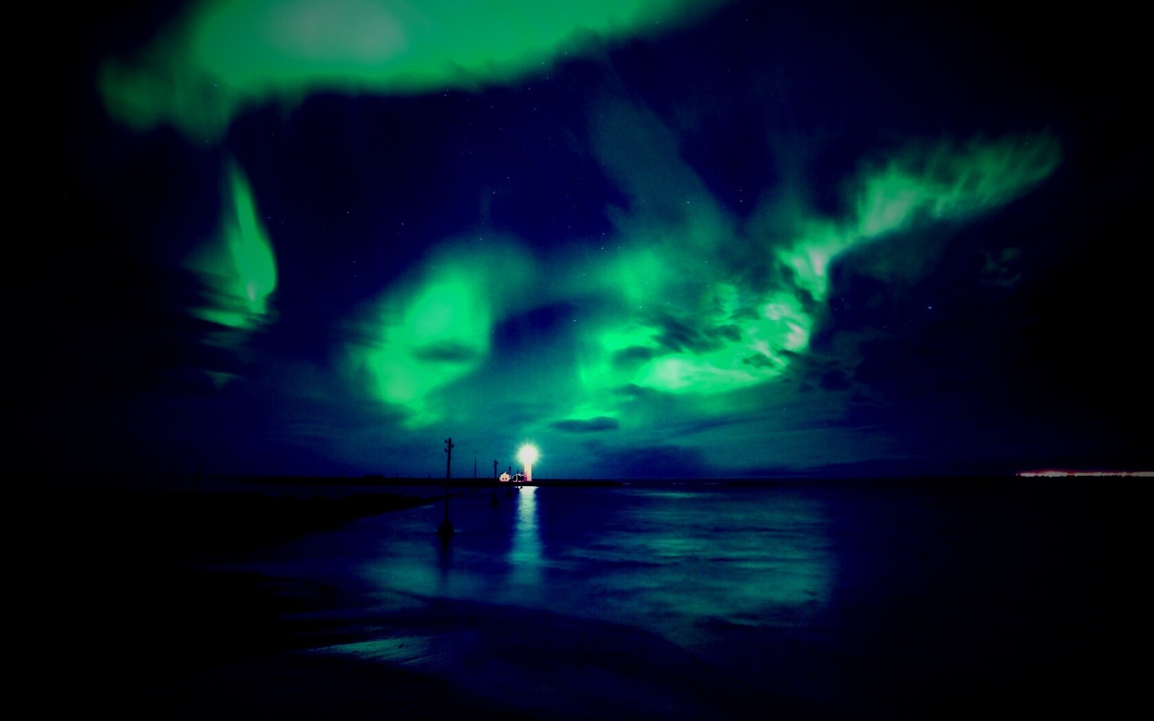 Ночь на севере обои