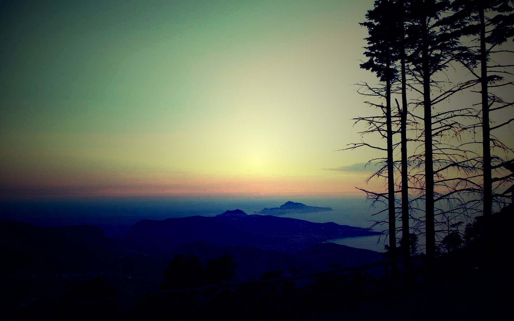 Вид на море обои