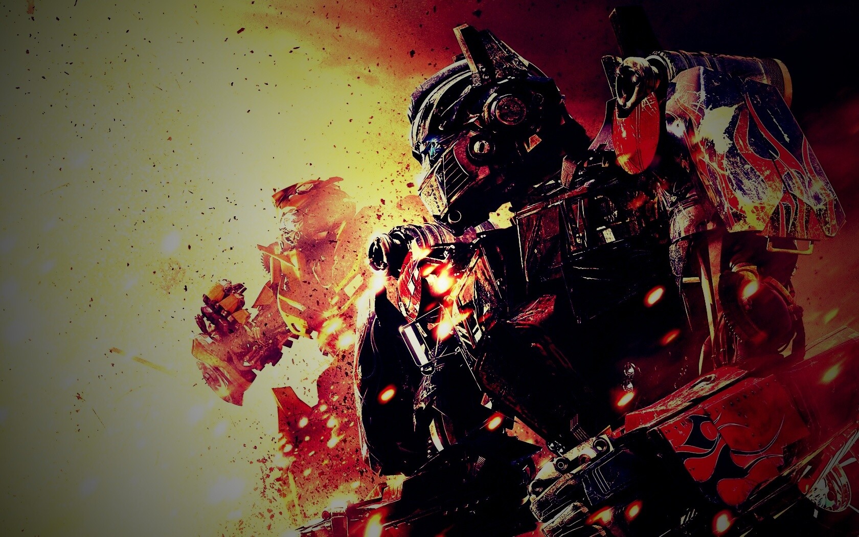 Оптимус Прайм и Бамблби обои