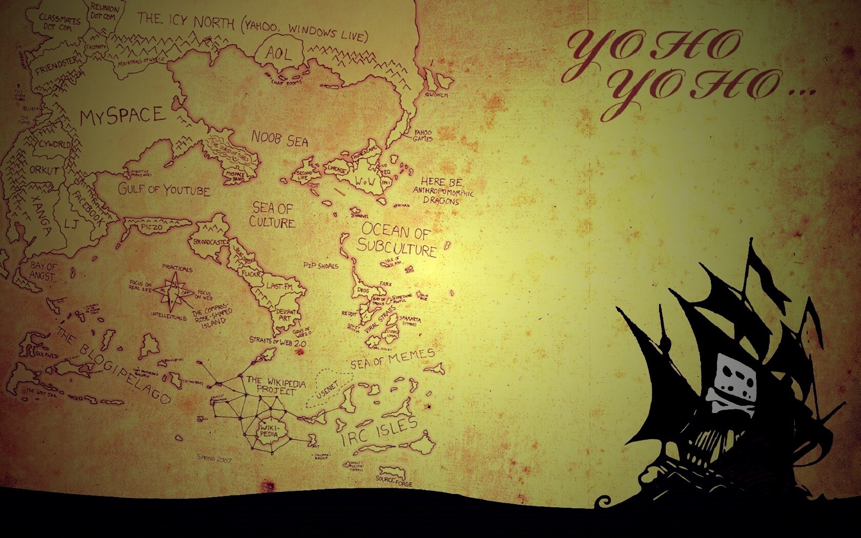 Карта интернета обои