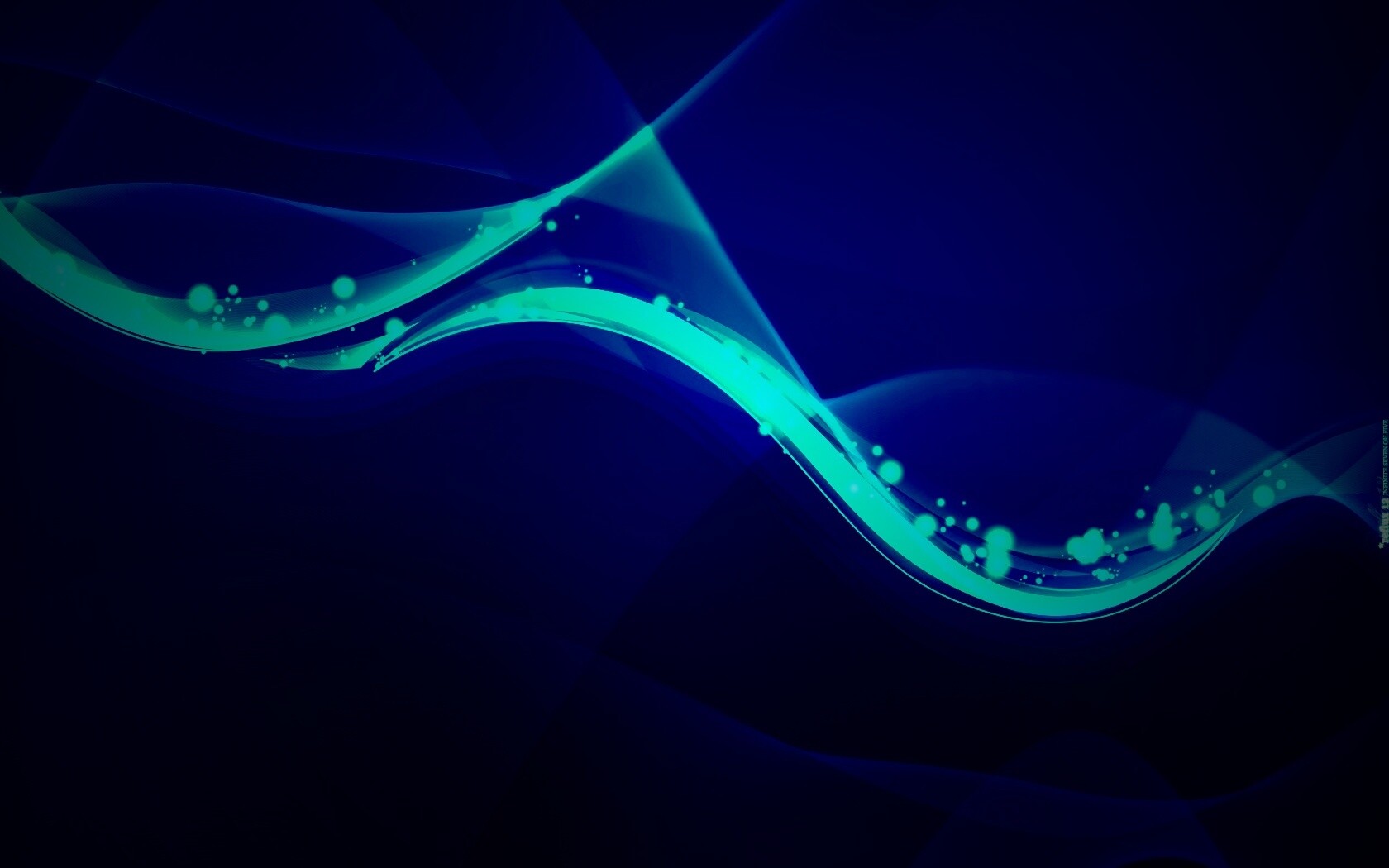 Синяя абстрактная волна обои