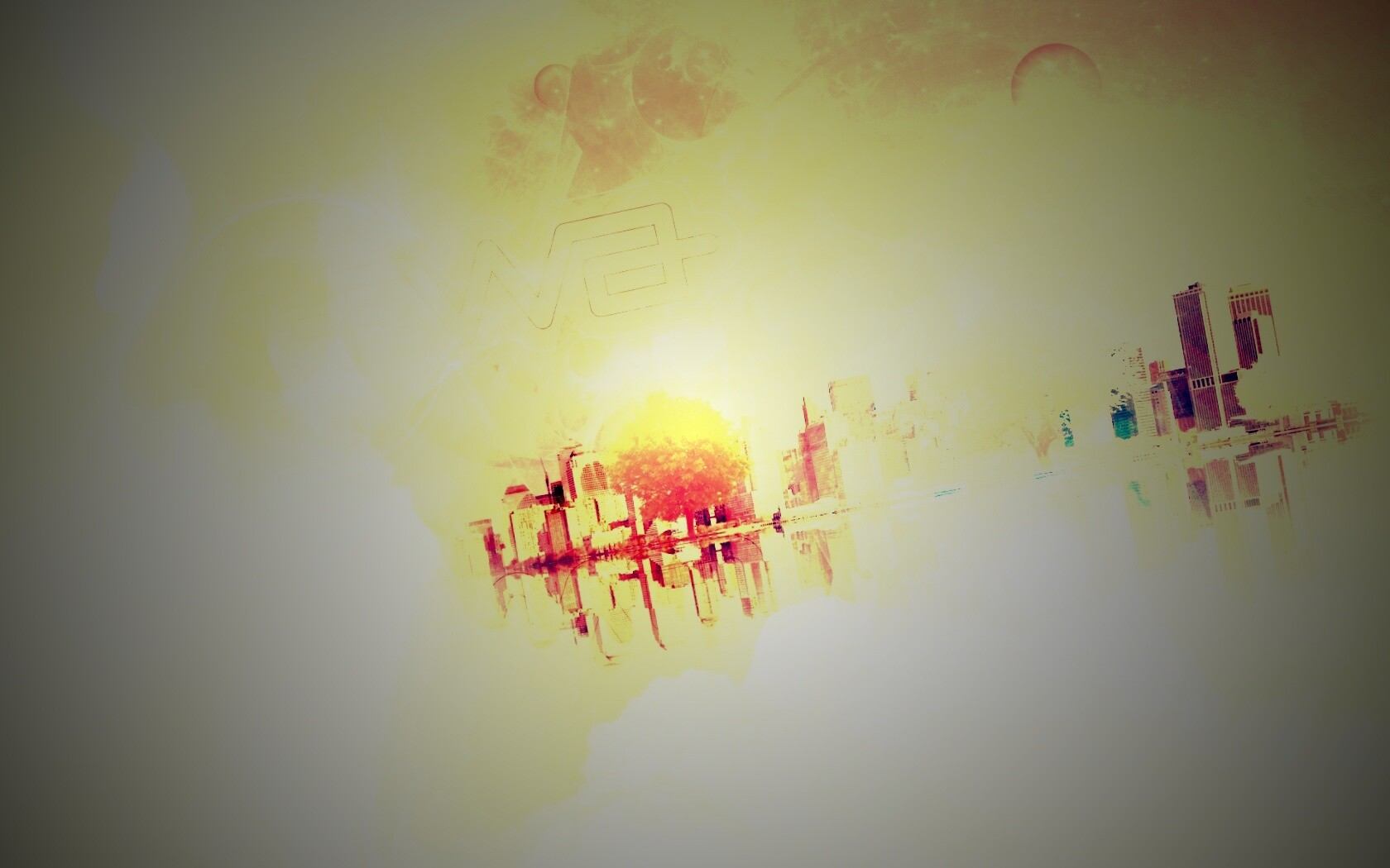 Абстрактный город обои