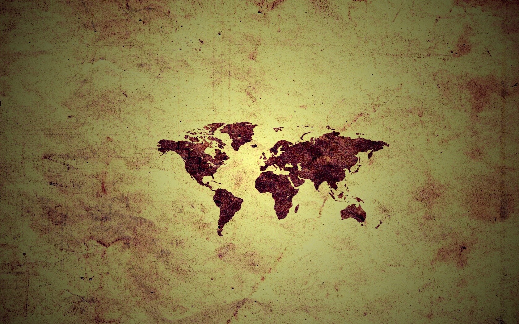 Карта мира на старой бумаге обои