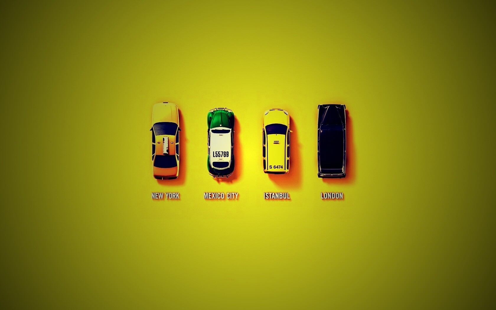 Такси в разных странах мира обои