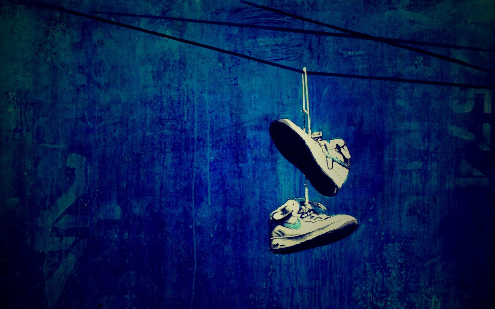 Кросовки на проводе обои