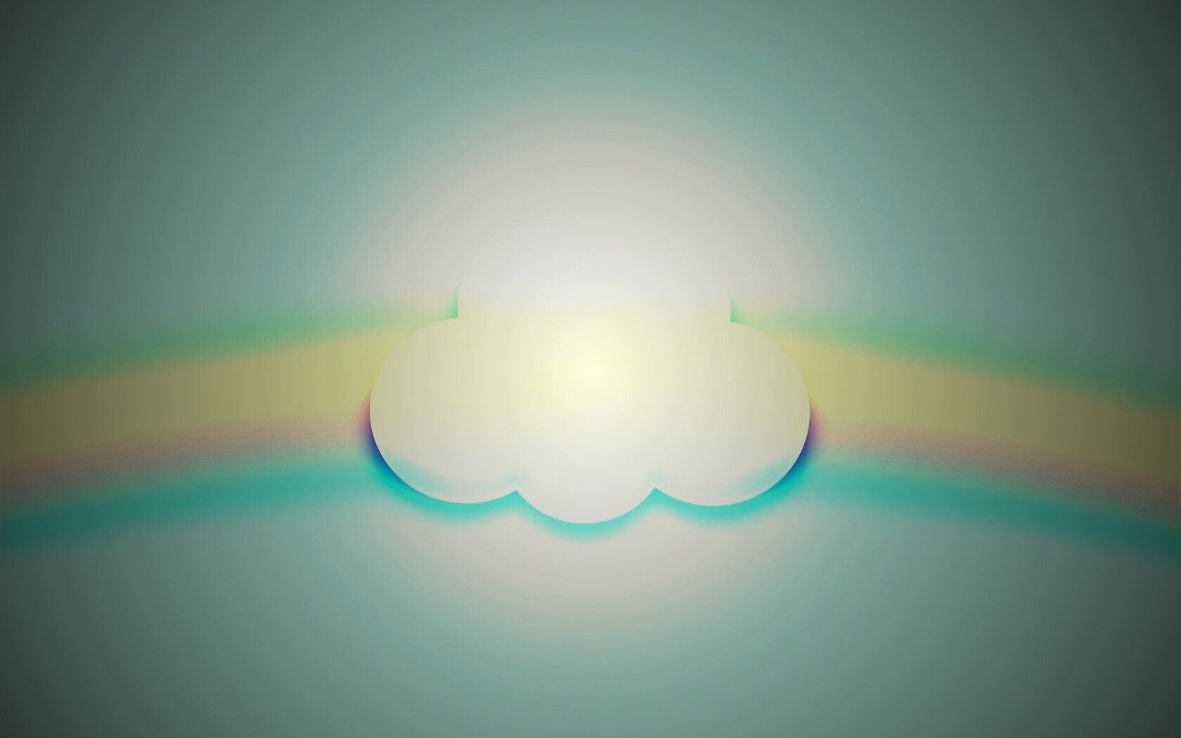 Облако за радугой обои