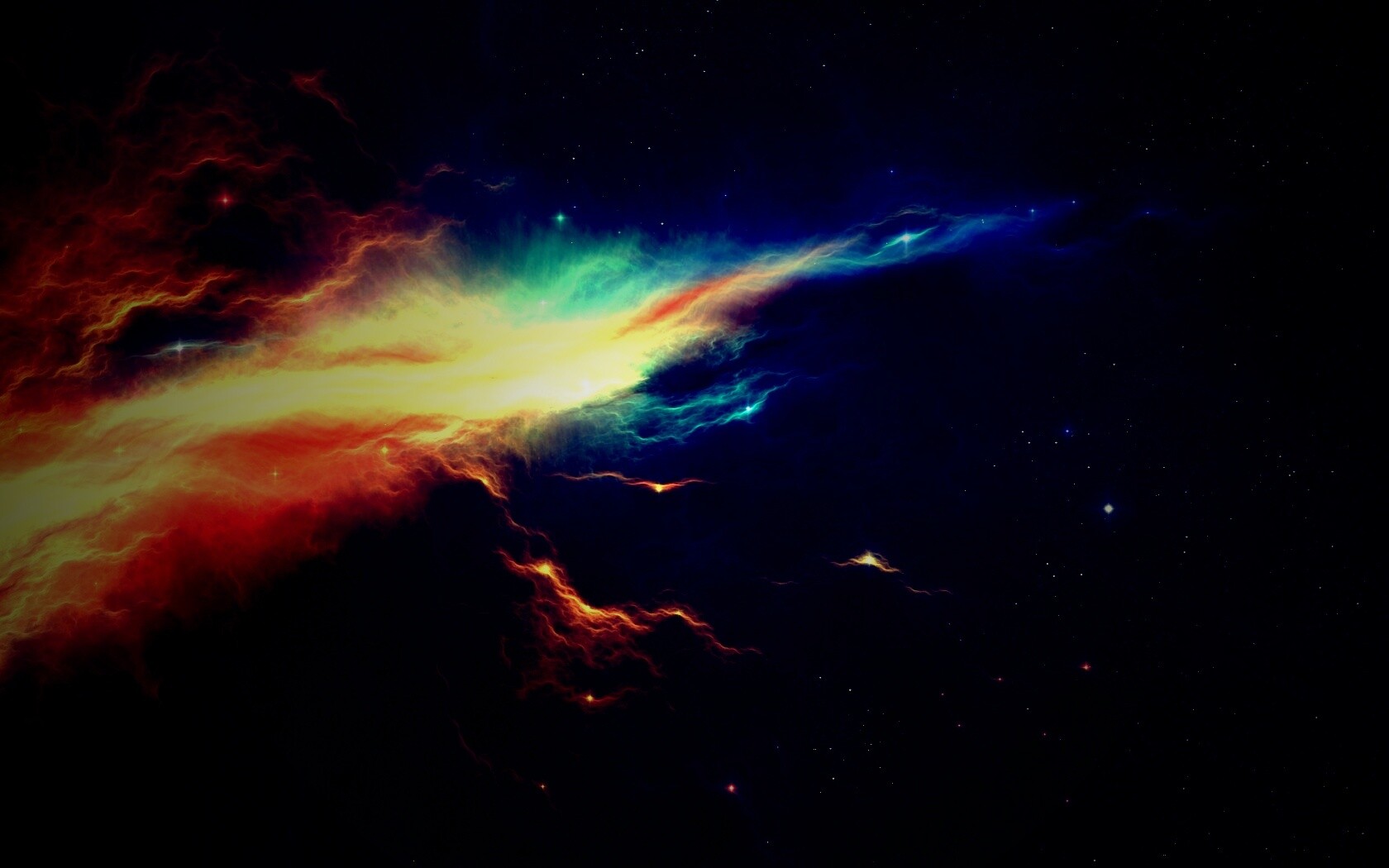 Туманность в глубинах космоса обои