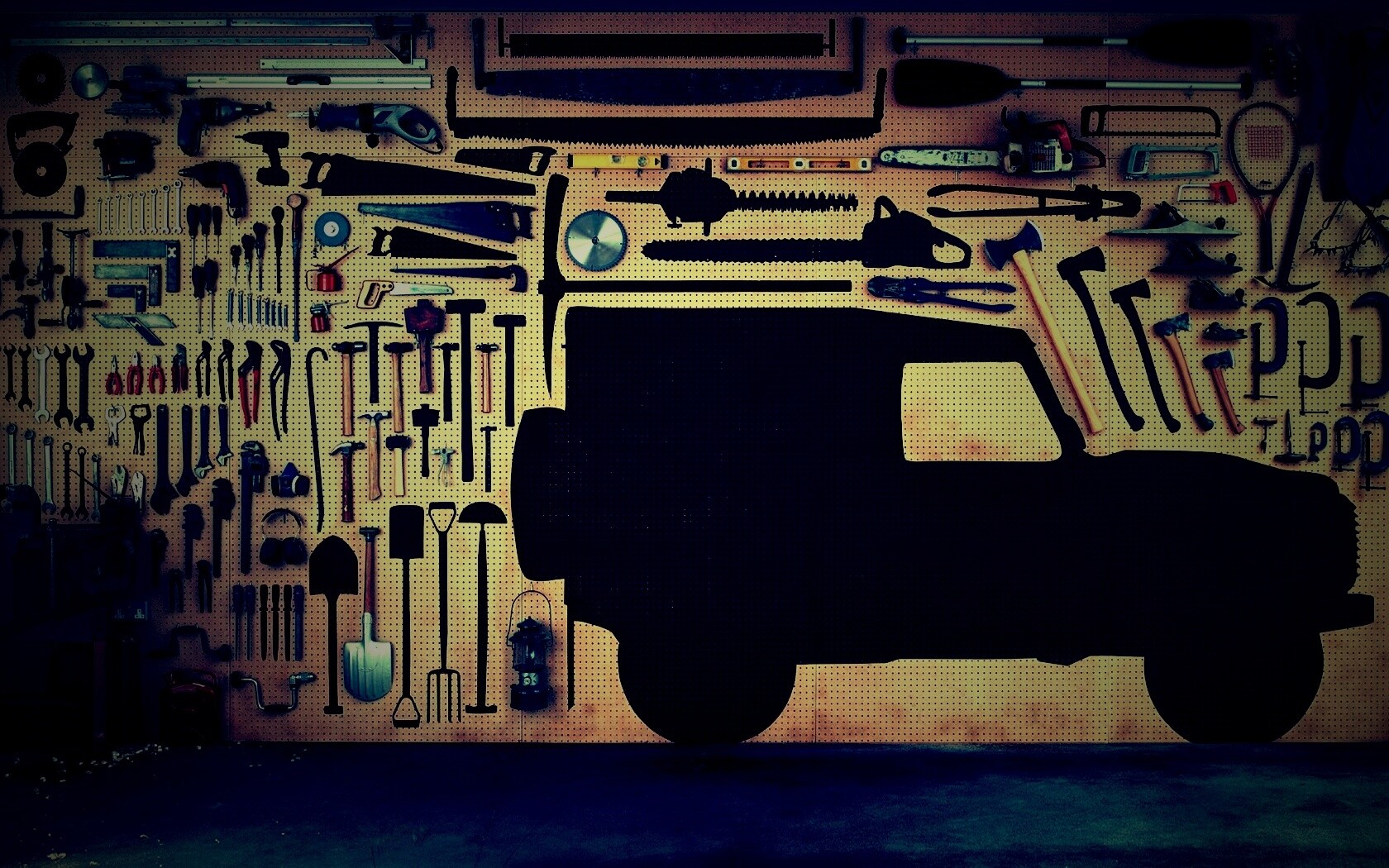 Типичный гараж обои