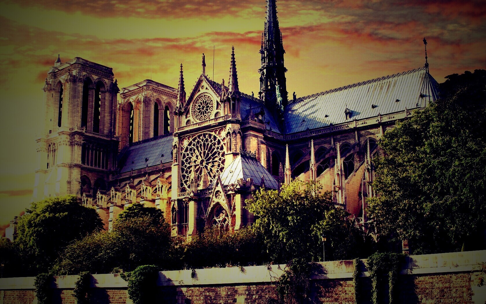 Собор парижской Богоматери обои
