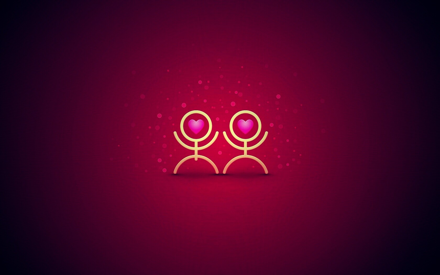 Влюблённые человечки обои