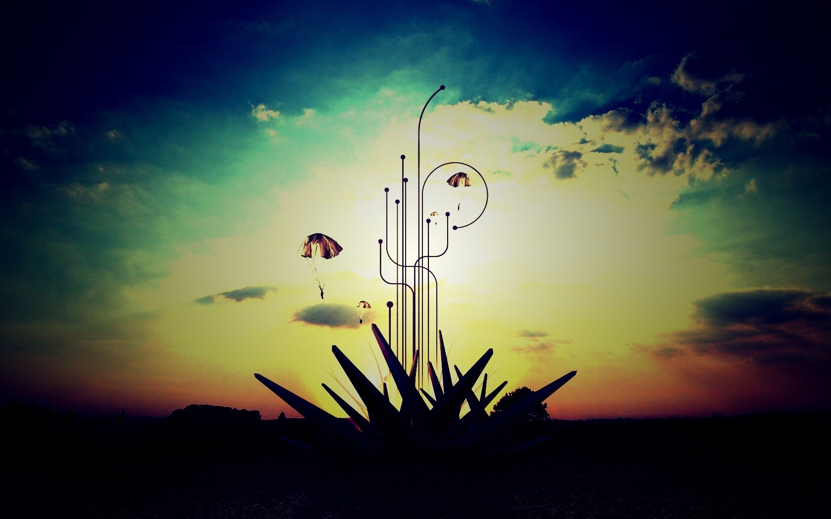 Абстрактный взрыв в настоящем мире обои