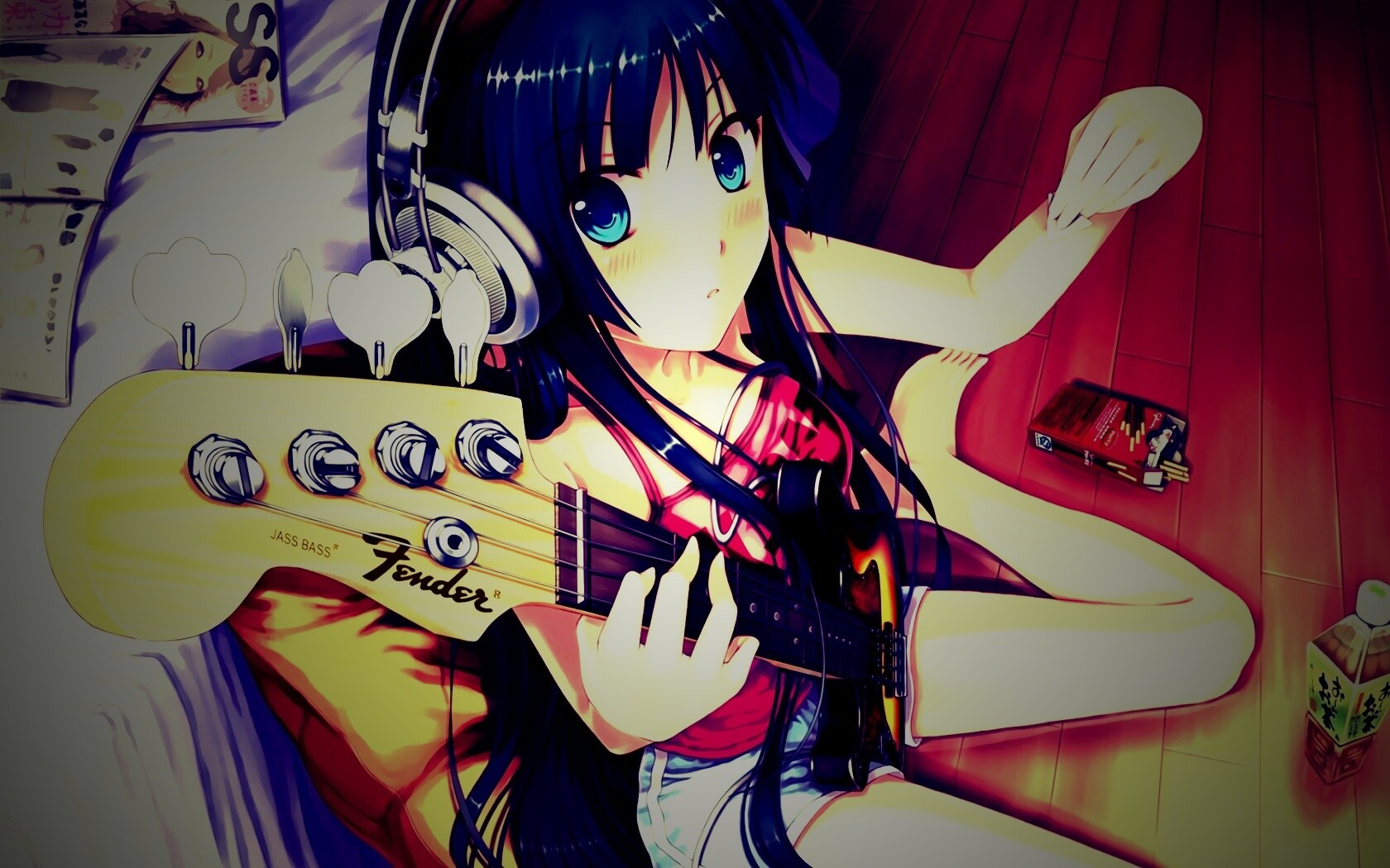 Лоли с гитарой обои