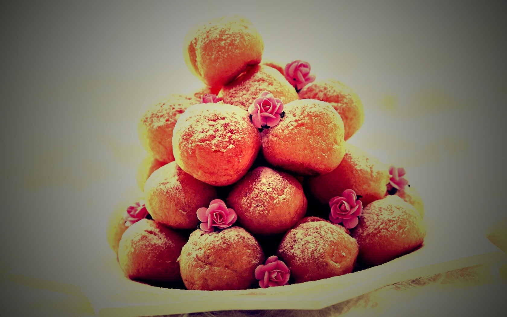 Круглые пироженки обои