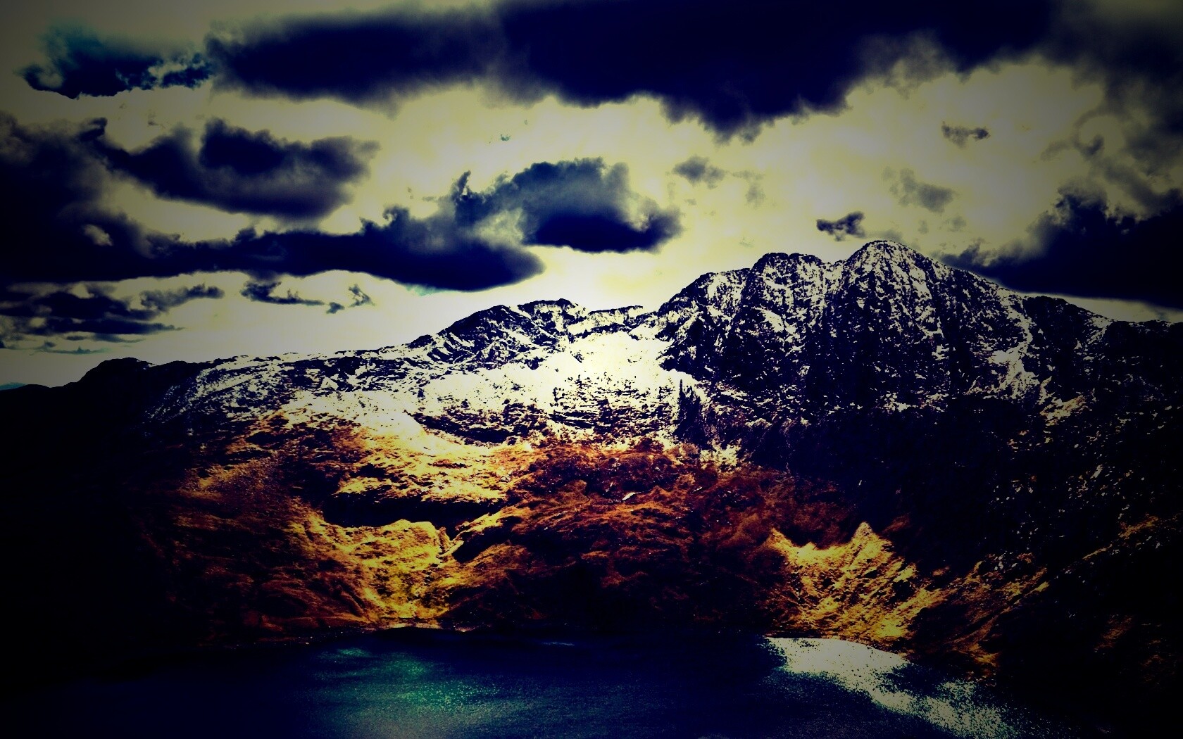 Вид на горы обои