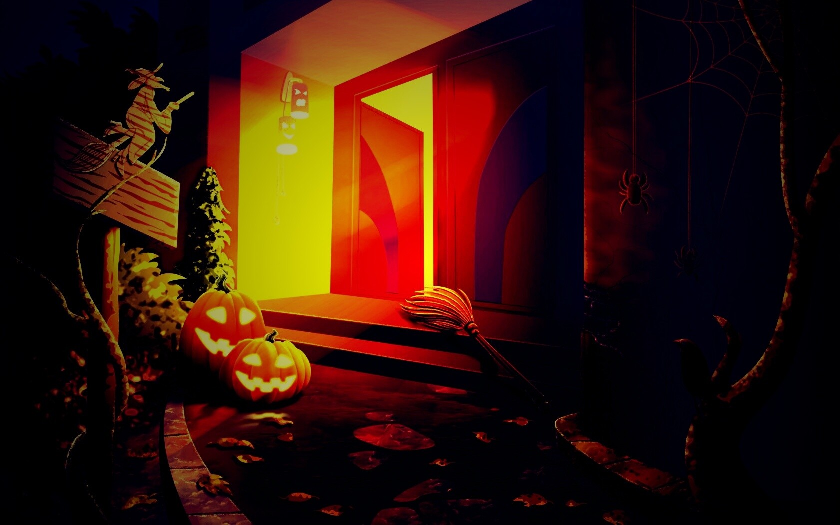 У входа обои